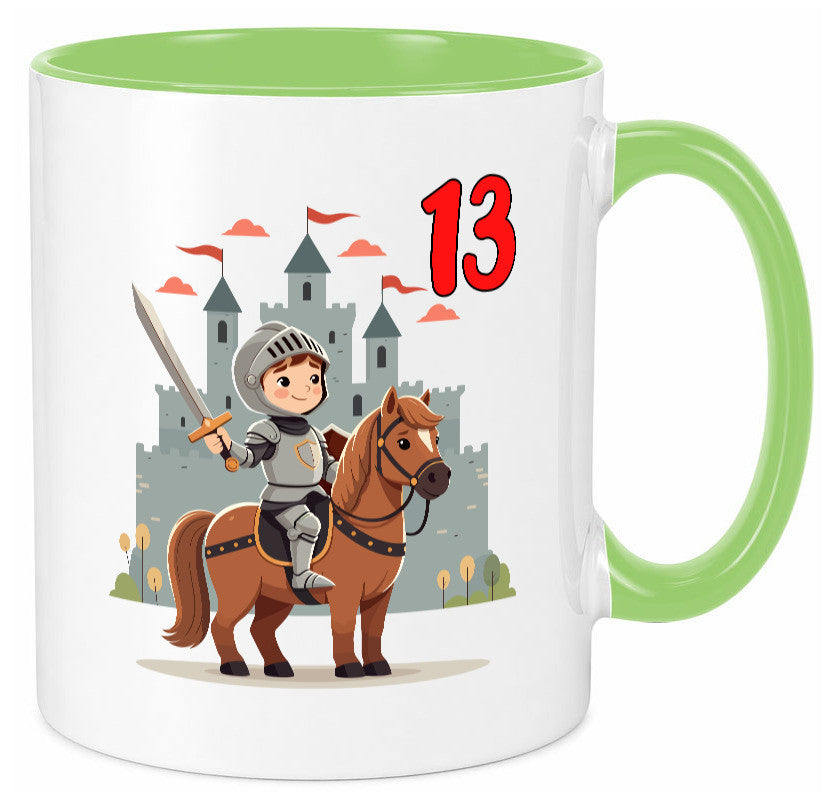 13. Geburtstag | 13 Jahre Ritter Junge Schloss Geschenkidee Humor Tasse