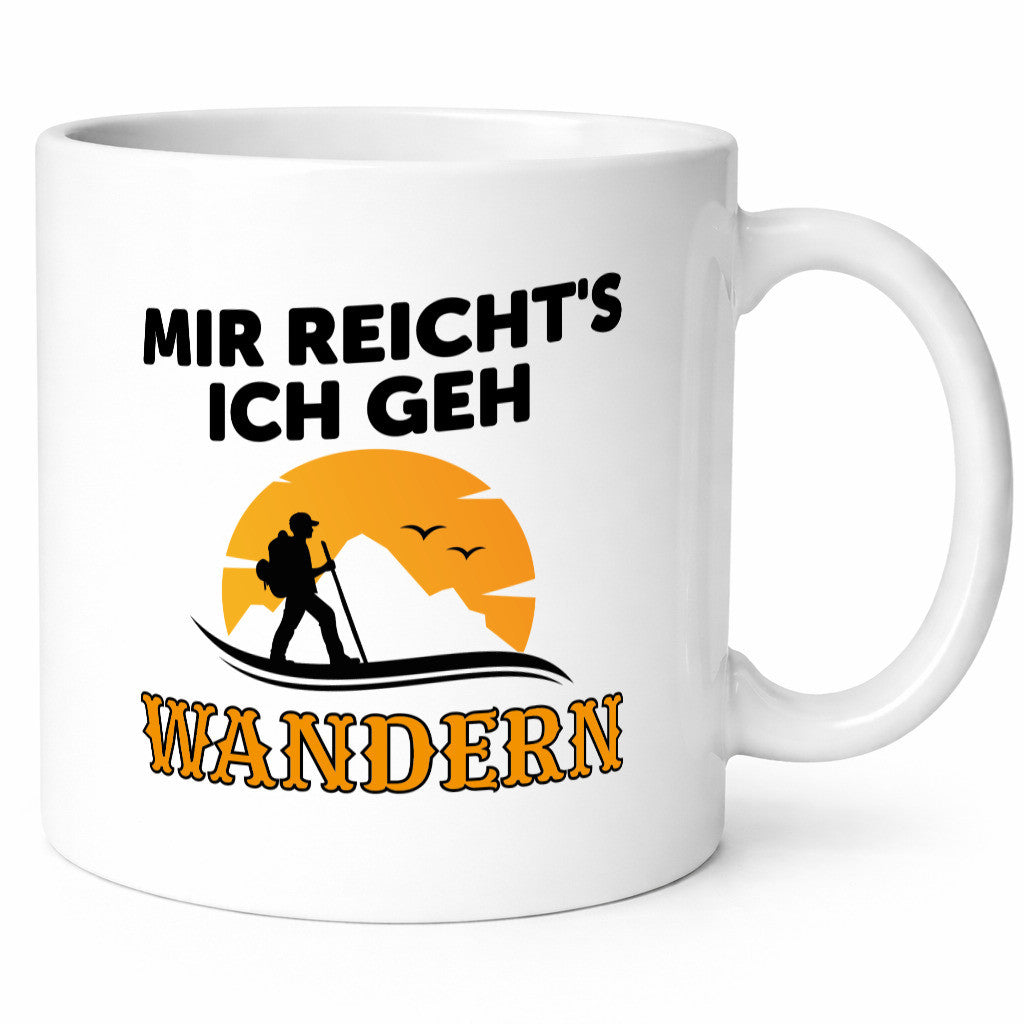 Ich geh wandern | Spruch Tasse Wanderer Gebirge lustig Humor Geschenkidee