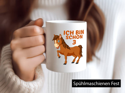 3. Geburtstag | Ich bin schon 3 Pferde Pony lustiger Spruch Geschenk