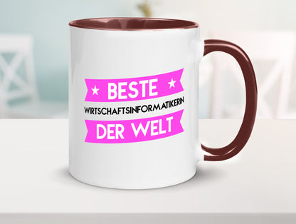 Beste Wirtschaftsinformatikerin | Wirtschaft Informatik Humor Geschenkidee Tasse