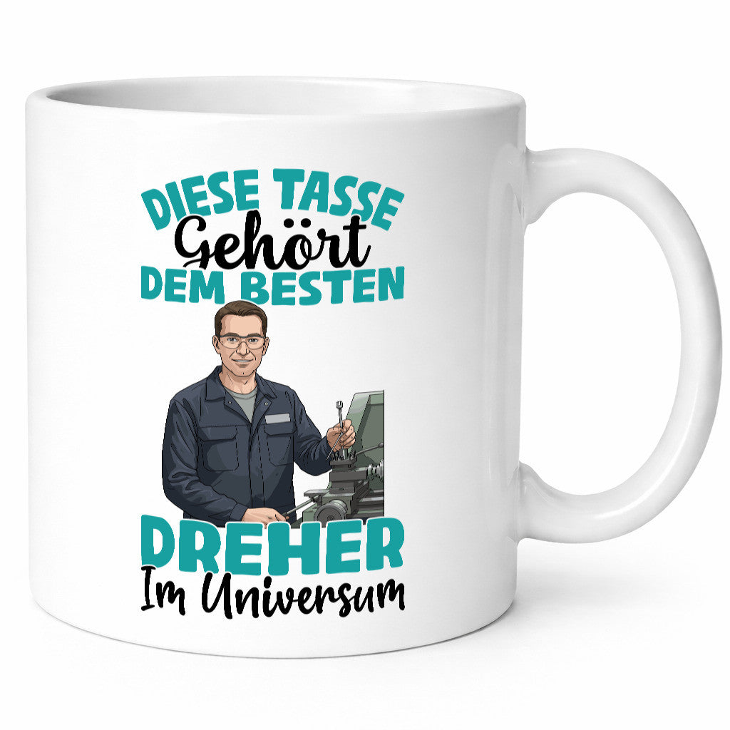 Im Universum: Dreher | Fräser lustig Humor Geschenkidee Geschenk Tasse