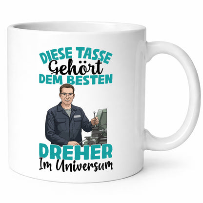 Im Universum: Dreher | Fräser lustig Humor Geschenkidee Geschenk Tasse