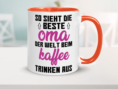 Beste Oma der Welt | Großmutter Tasse lustiger Spruch Geschenk Familie