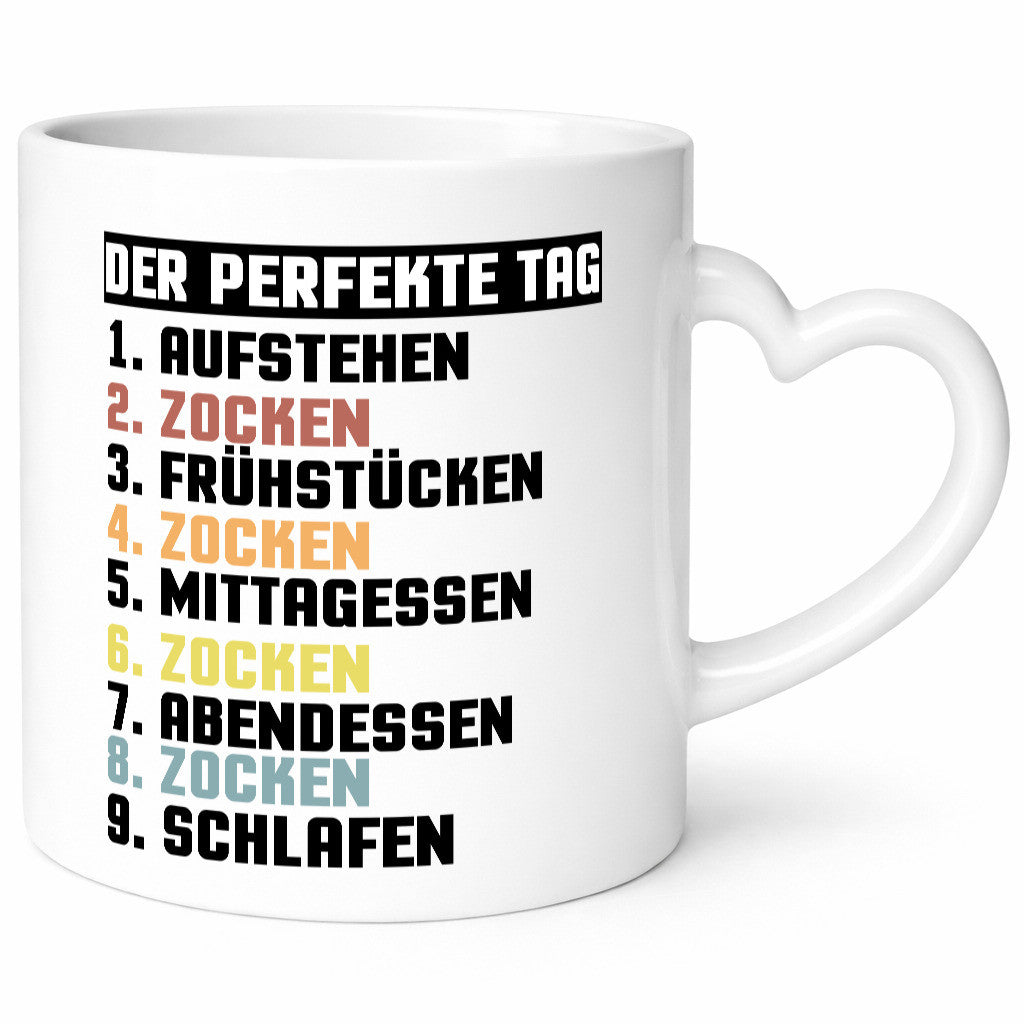 Der Perfekte Tag | Zocken Zocker Gamer Geschenkidee Humor Tasse