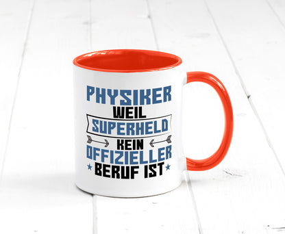 Superheld Physiker | Physik Geschenk Humor Geschenkidee lustiger Spruch Tasse