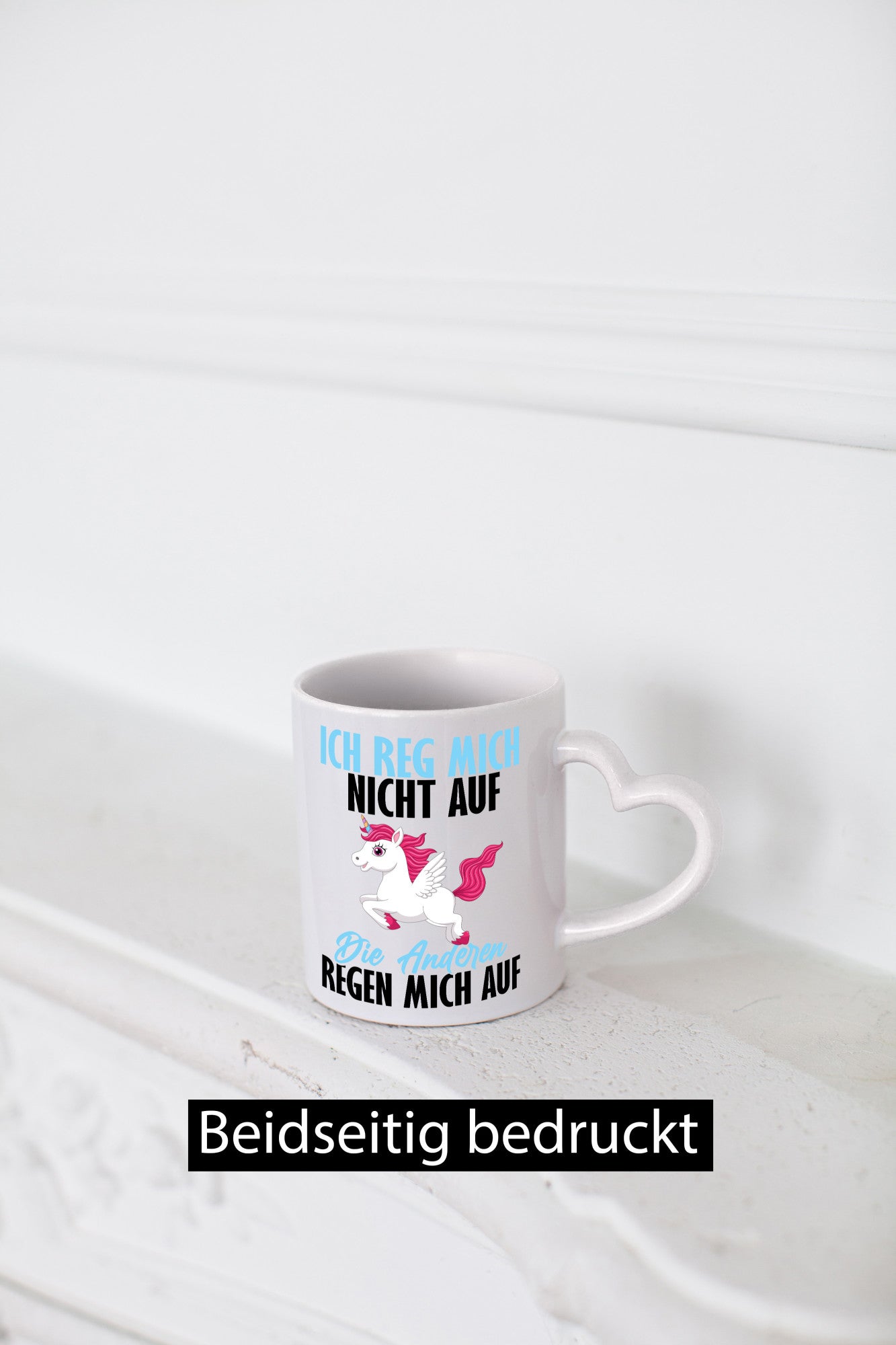Ich reg mich nicht auf lustiger Spruch Geschenk Humor Geschenkidee Tasse