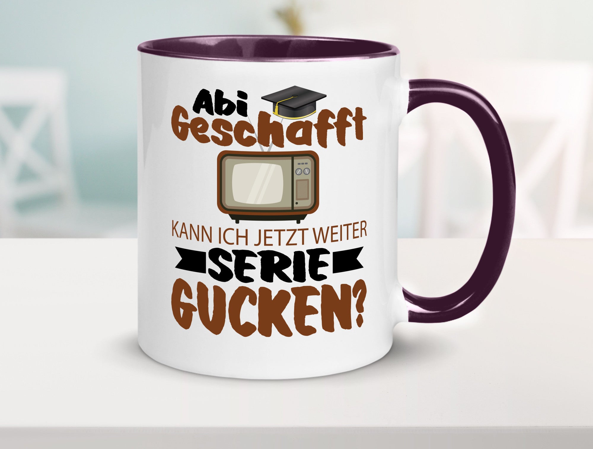 Abi Geschaft | Serie Gucken Bachlor Abitur Geschenk Humor Geschenkidee lustiger
