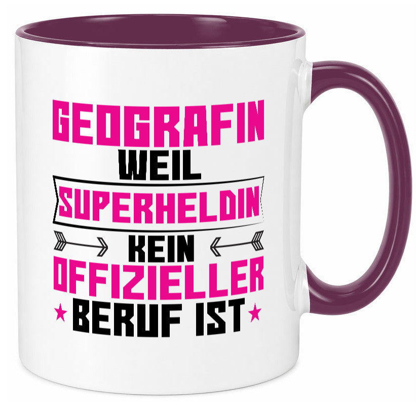 Superheldin Geografin | Geografie Geschenkidee Humor Tasse