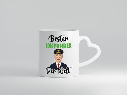 Bester Lokführer | Zug Beruf v2 Geschenkidee Arbeit Kollegen Büro Humor Tasse