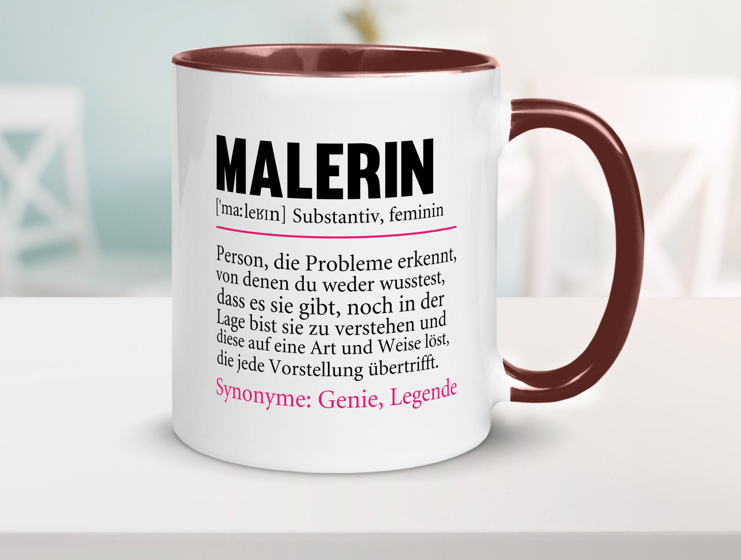 Malerin | Spruch Beruf lustig Malerinnen Humor Arbeit Kollegen Büro