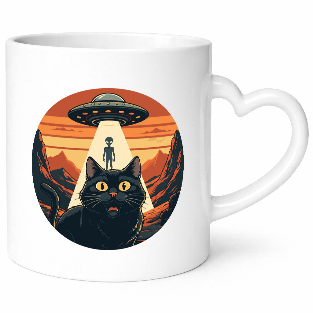 Ufo | Verrückte Katze Aliens Geschenk Tierliebhaber Humor lustiger Spruch Tasse