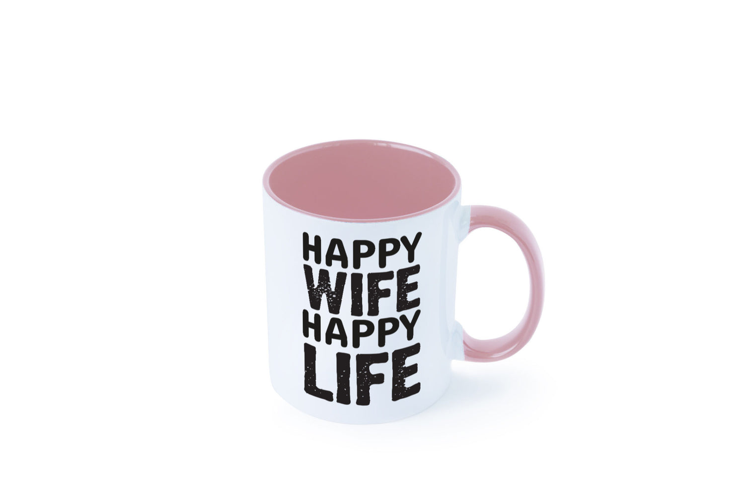 Happy Wife | Ehemann Tasse Ehefrau Humor Statement Geschenkidee