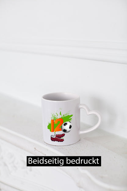 12. Geburtstag | Jungen Fußball Fußballspieler Humor Geschenkidee Tasse