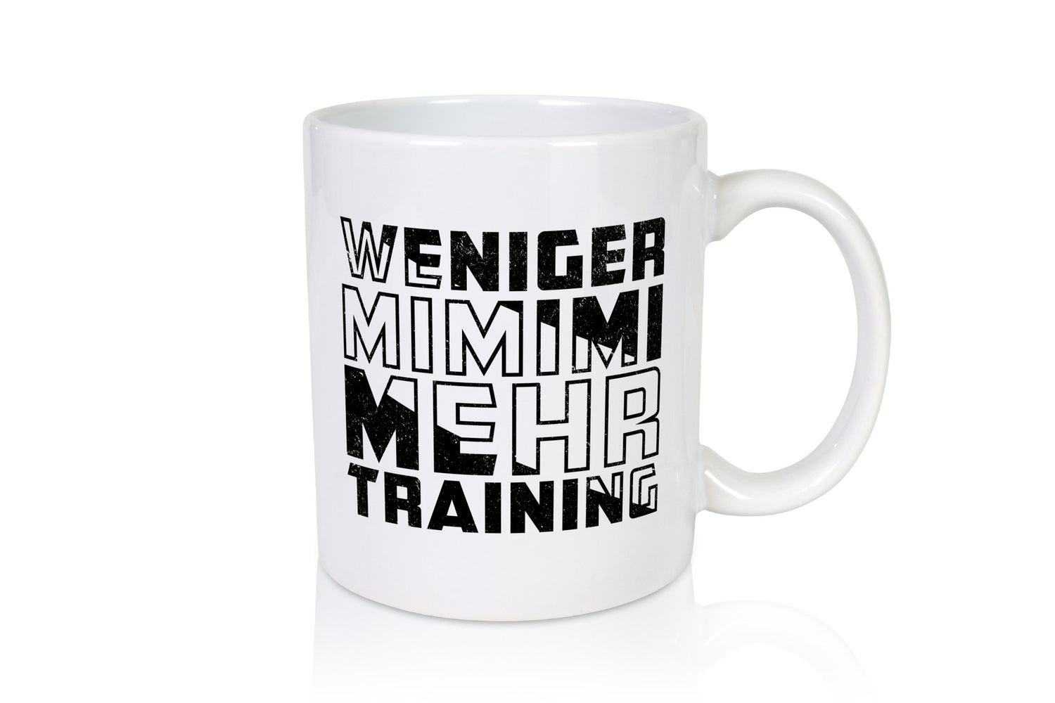 Weniger Mimimi mehr Trainig | Fitnessstudio v2 Geschenk Humor Geschenkidee