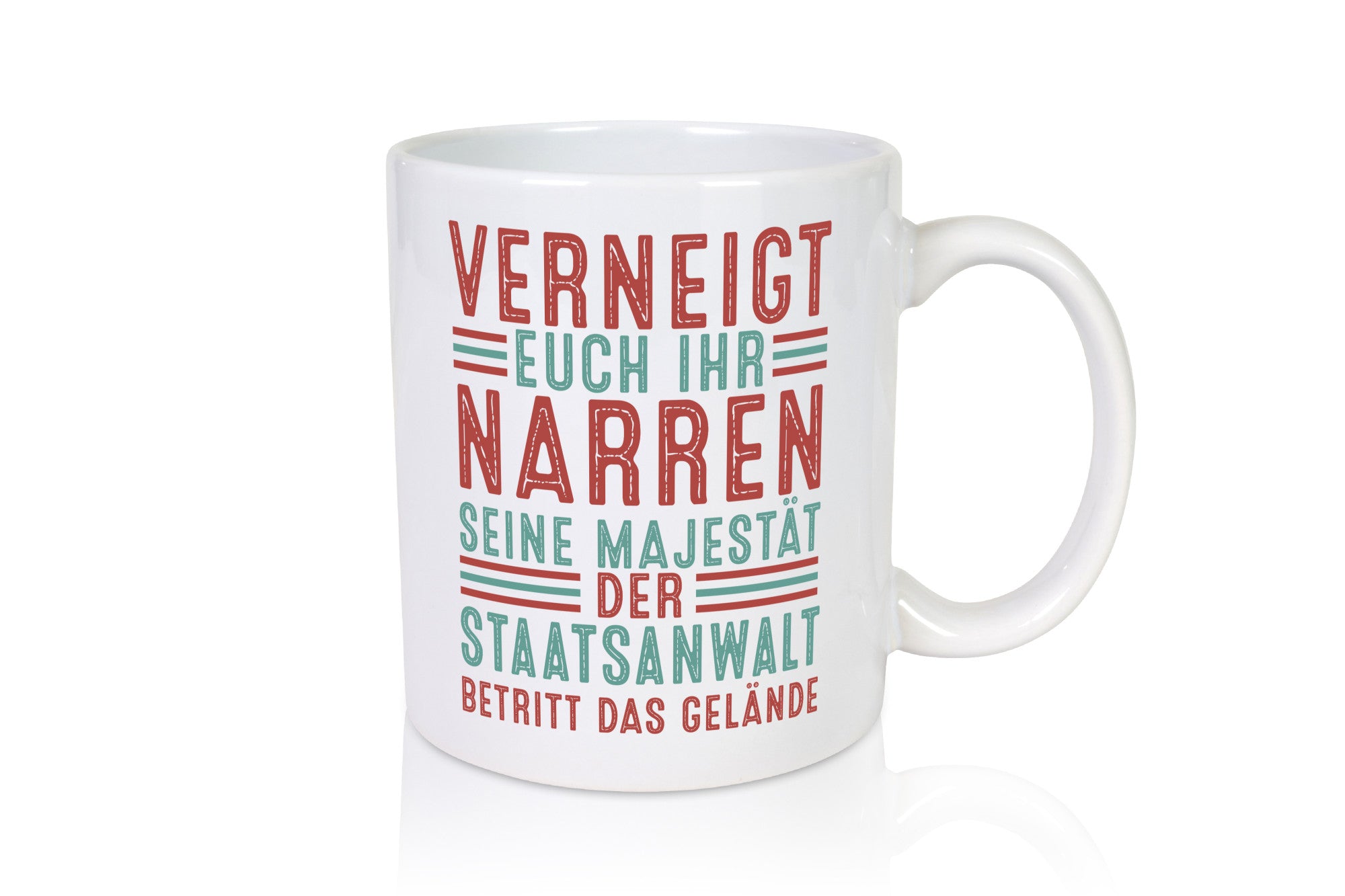 Verneigt euch: Staatsanwalt | Anwalt Jurist Geschenkidee Humor Tasse