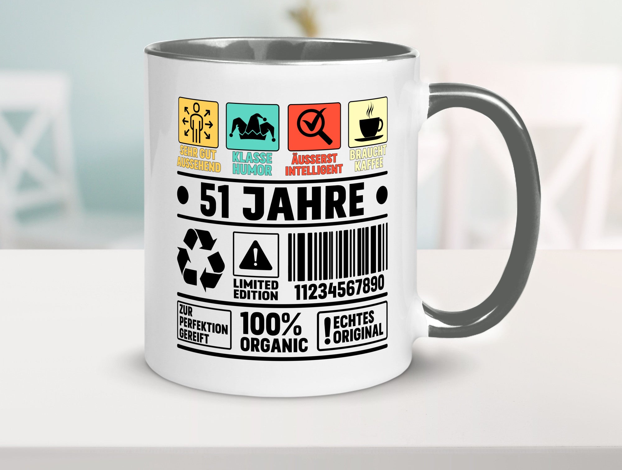 51. Geburtstag | 51 Jahre Humor Limited Edition Geschenkidee Tasse
