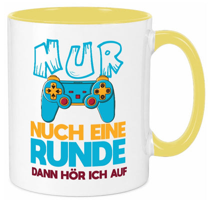 Nur noch eine Runde dann hör ich auf | Gamer Zocken lustig Humor Geschenkidee Tasse