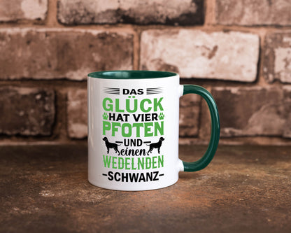 Das Glück hat 4 Pfoten | Hundeliebhaber Ich liebe Hunde Geschenk Tierliebhaber