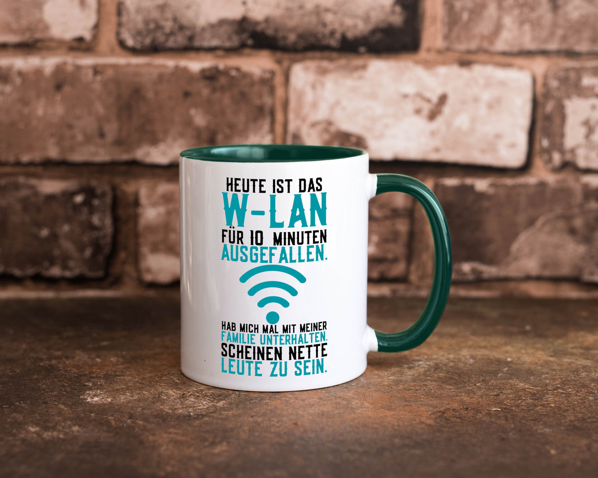 10 Minuten W-Lan Ausfall | Nerd Computer PC Gamer lustig Humor Geschenkidee Tasse
