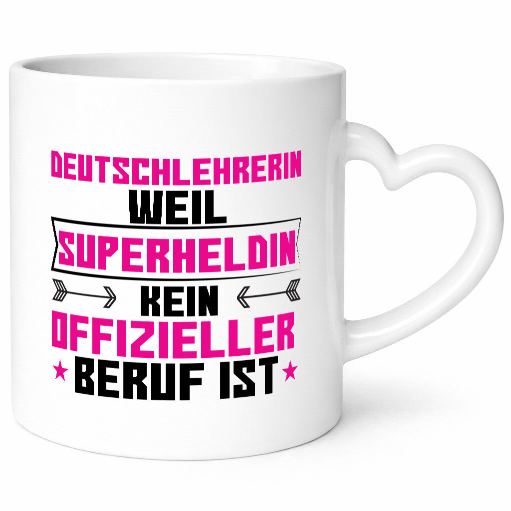 Superheldin Deutschlehrerin | Lehrer lustig Humor Geschenkidee Geschenk Tasse