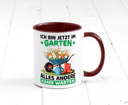 Im Garten alles andere kann warten | Gärtner Gartenarbeit Geschenk Arbeit
