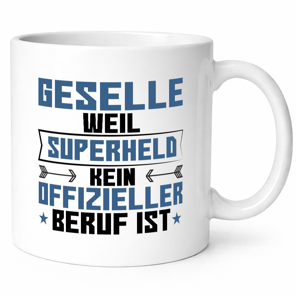 Superheld Geselle | Handwerker Geschenkidee Humor Tasse