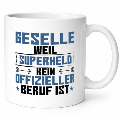 Superheld Geselle | Handwerker Geschenkidee Humor Tasse