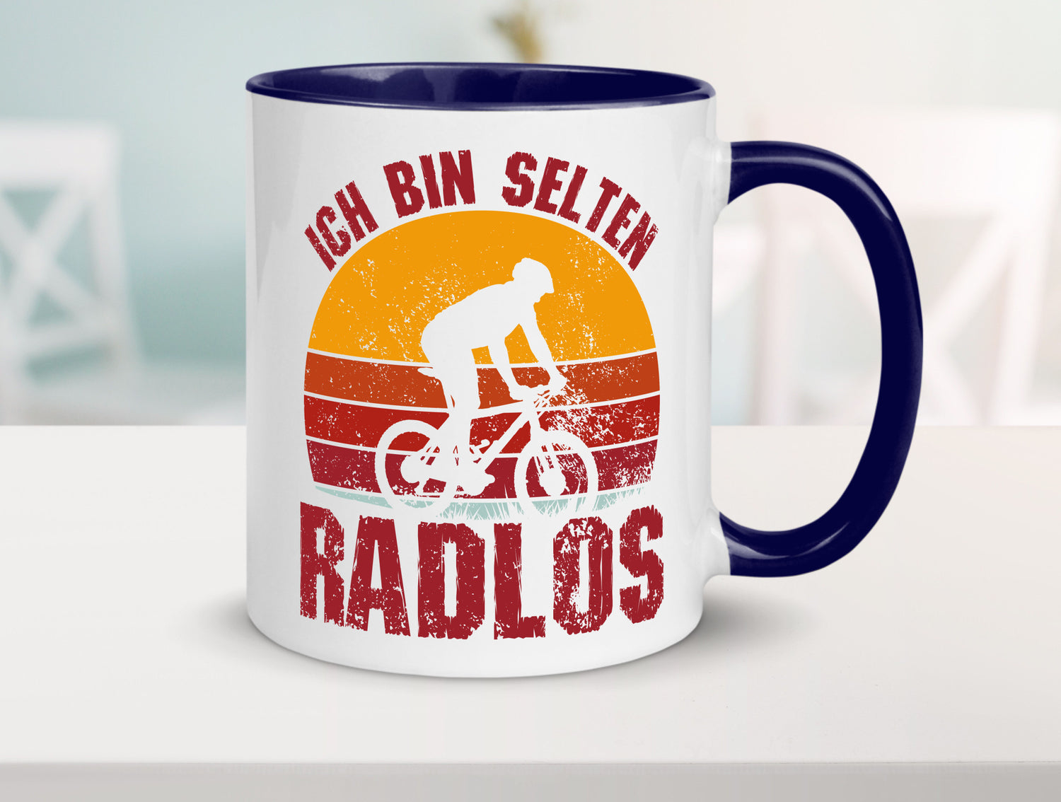 Ich bin Selten Radlos | Radfahrer Mountainbike Humor Geschenkidee Tasse