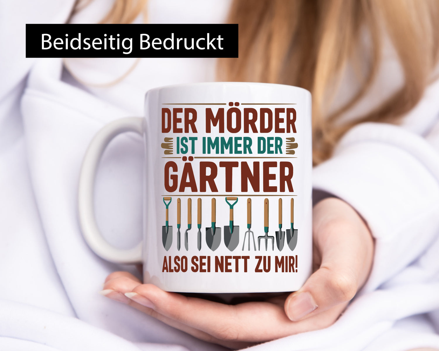 Mörder ist im Garten sei also Nett | Gärtner Opa v2 lustiger Spruch Geschenk
