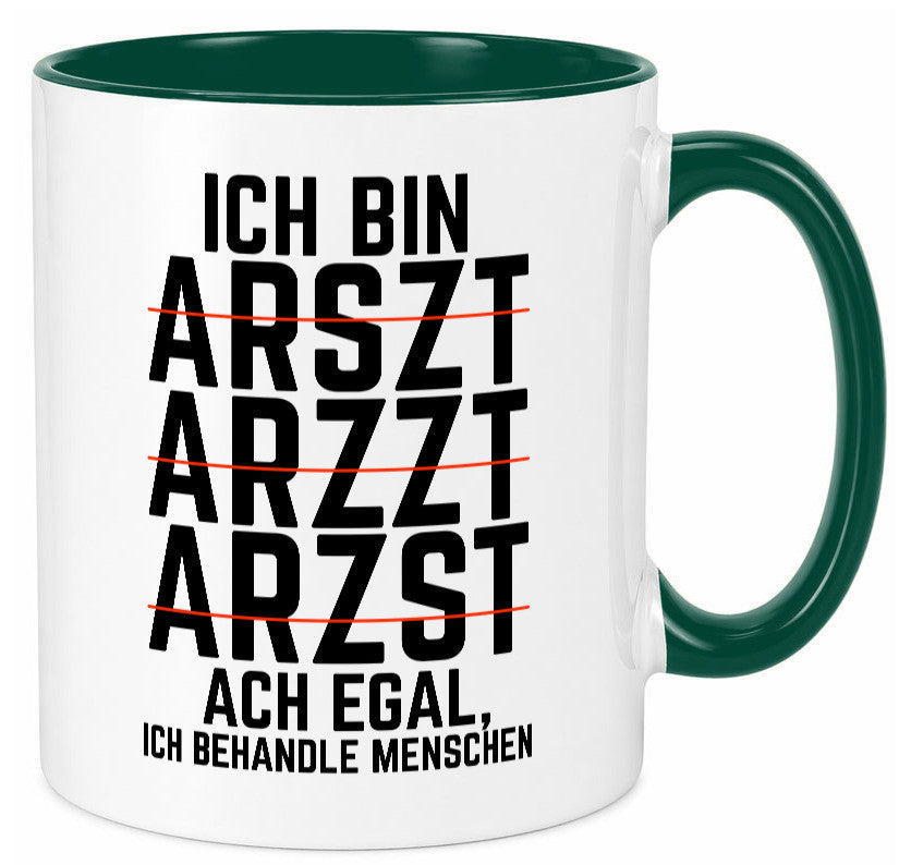 Ich bin Arzt | Rechtschreibung Klinik lustiger Spruch lustig Humor Geschenkidee