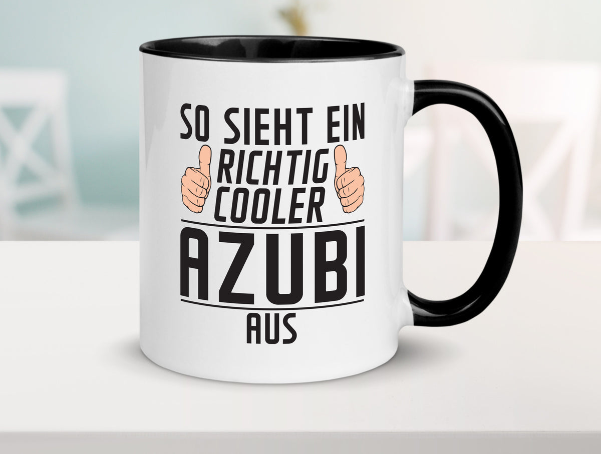 Richtig Cooler Azubi | Ausbildung Lehre Lehrling Geschenk Humor Geschenkidee Tasse