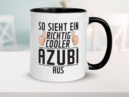 Richtig Cooler Azubi | Ausbildung Lehre Lehrling Geschenk Humor Geschenkidee Tasse