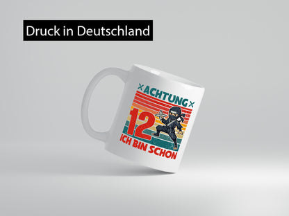 12. Geburtstag | 12 Jahre Ninja Kindergeburtstag lustiger Spruch Geschenk