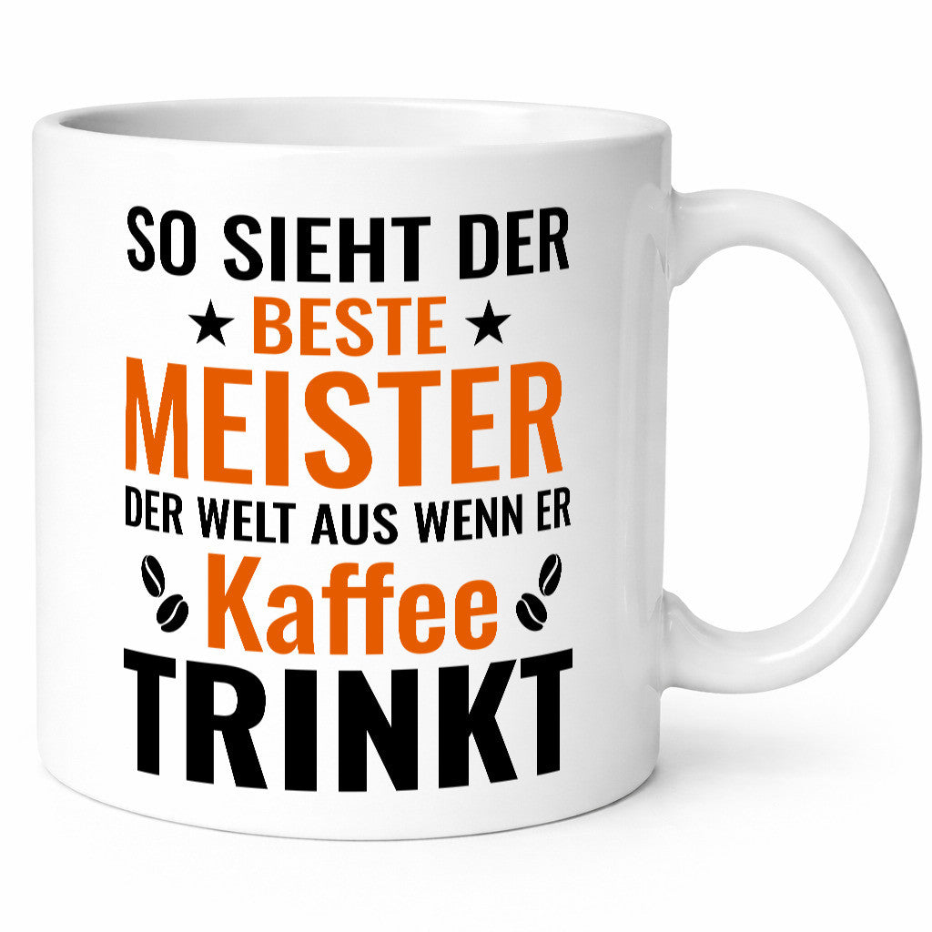Kaffee trinkt: Meister | Meisterbrief lustiger Spruch Geschenk Humor
