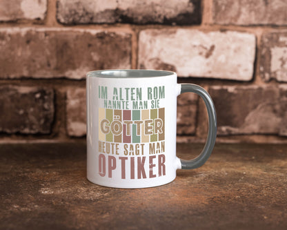 Heute sagt man: Optiker | Augenoptiker Geschenkidee Humor Tasse