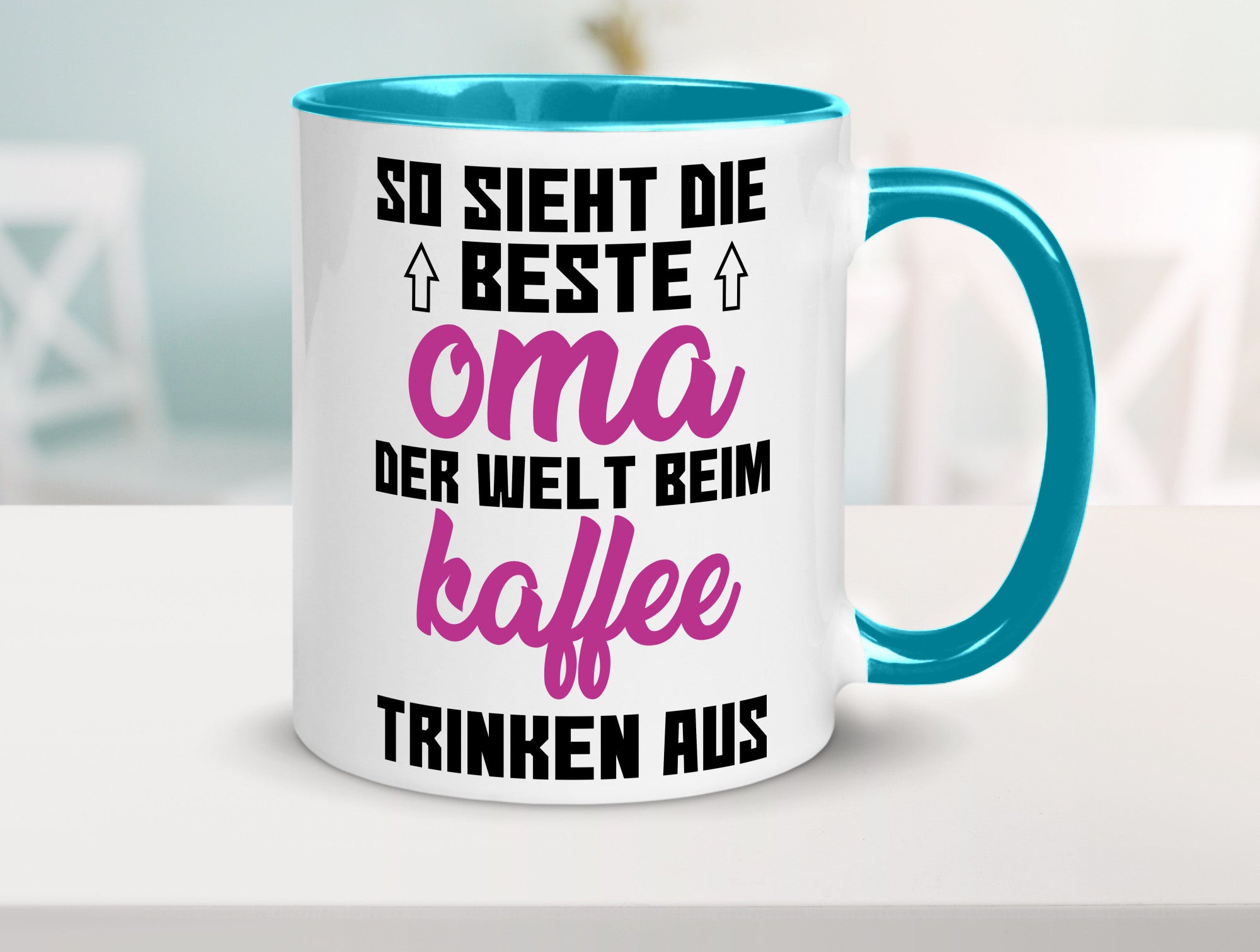 Beste Oma der Welt | Großmutter Tasse lustiger Spruch Geschenk Familie