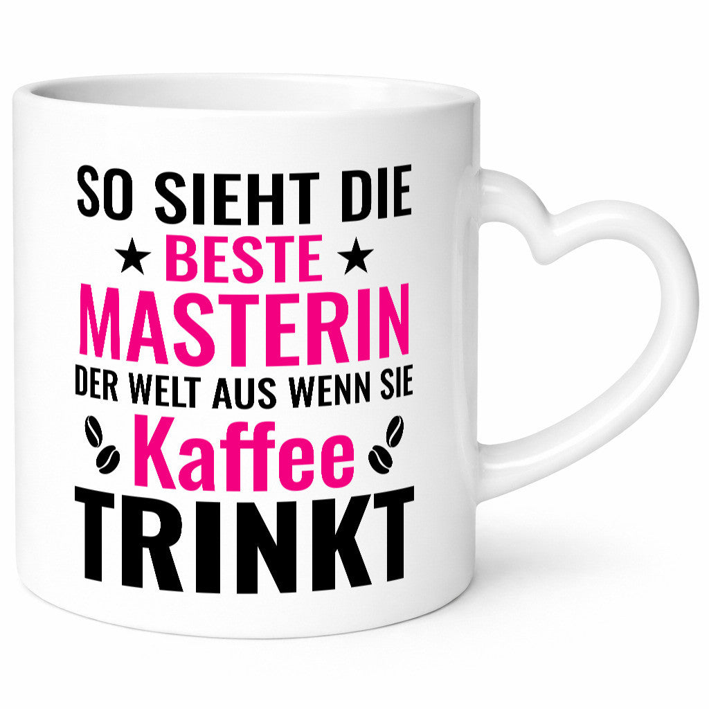 Kaffee trinkt: Masterin | Student Uni Studium lustiger Spruch Geschenk Humor