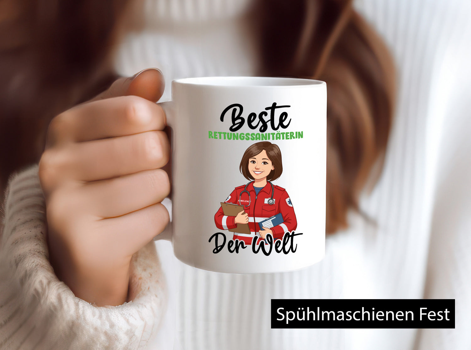 Beste Rettungssanitäterin | Sanitäter v2 Geschenkidee Humor Tasse