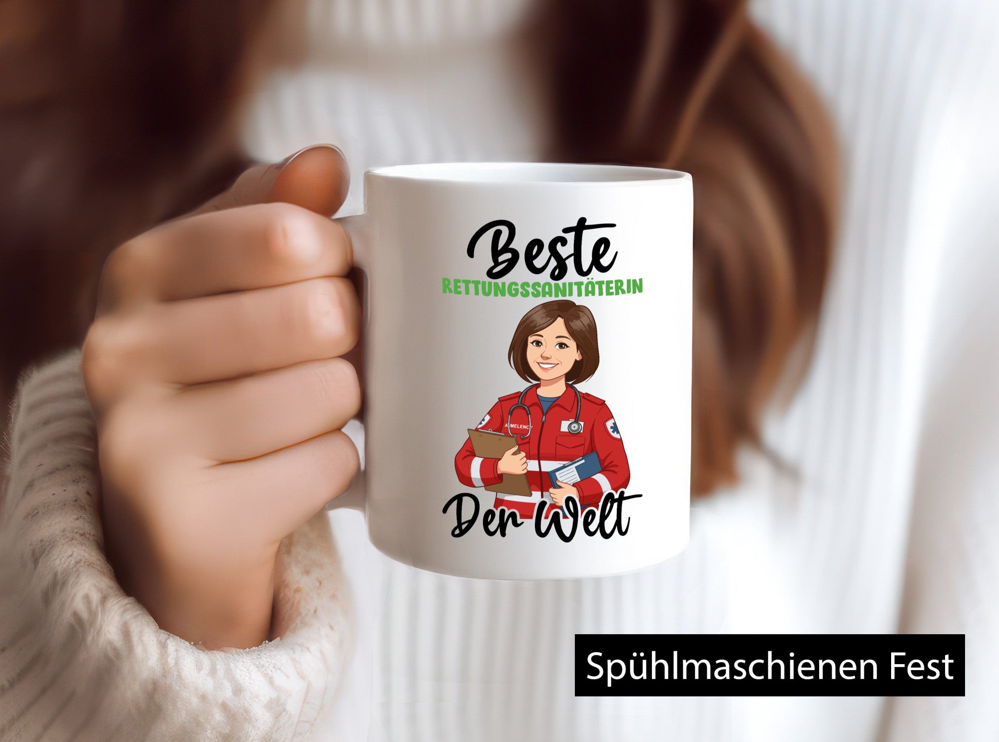 Beste Rettungssanitäterin | Sanitäter v2 Geschenkidee Humor Tasse