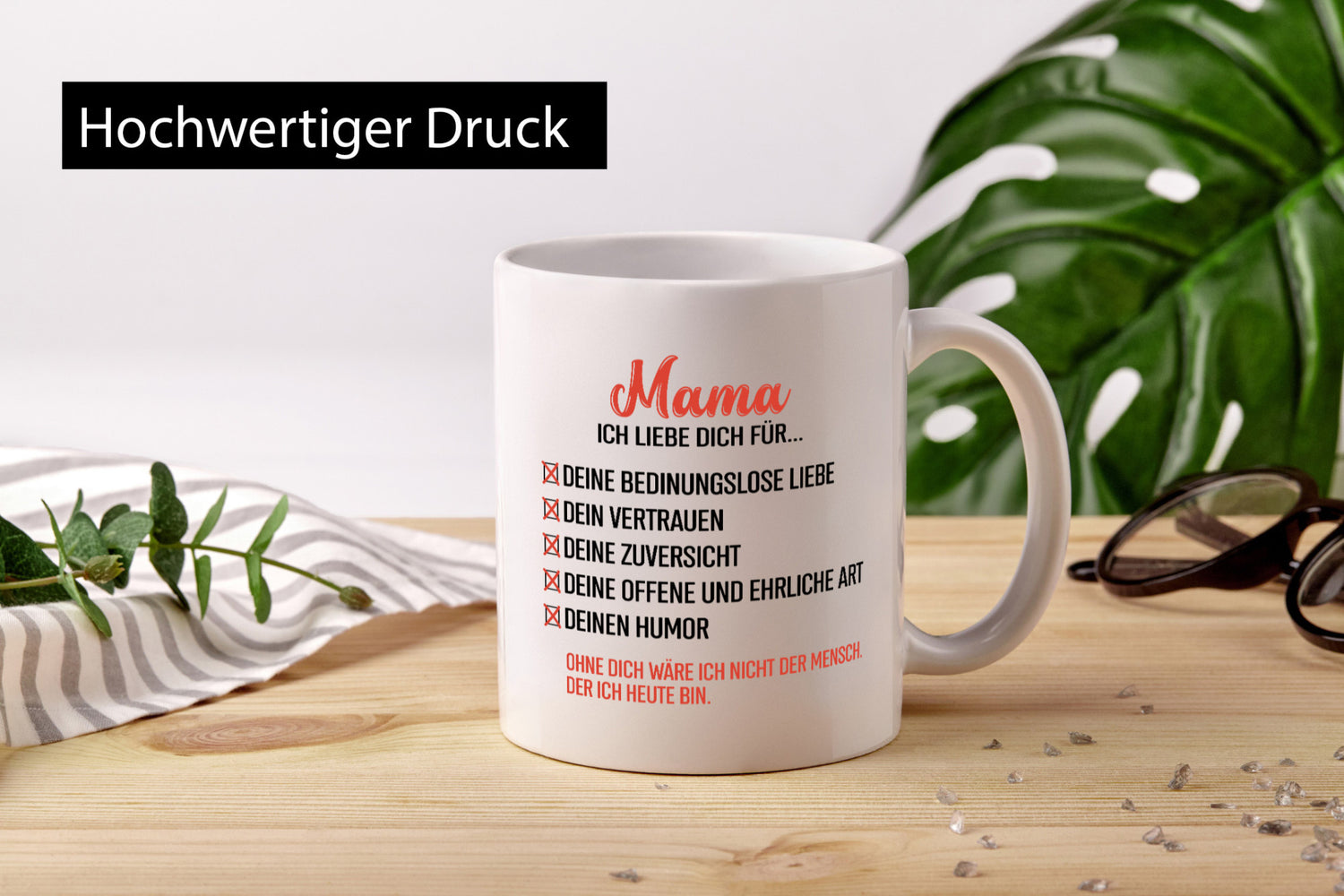 Mama ich liebe dich | Ohne wäre nicht Muttertag Geschenk Familie Geschenkidee
