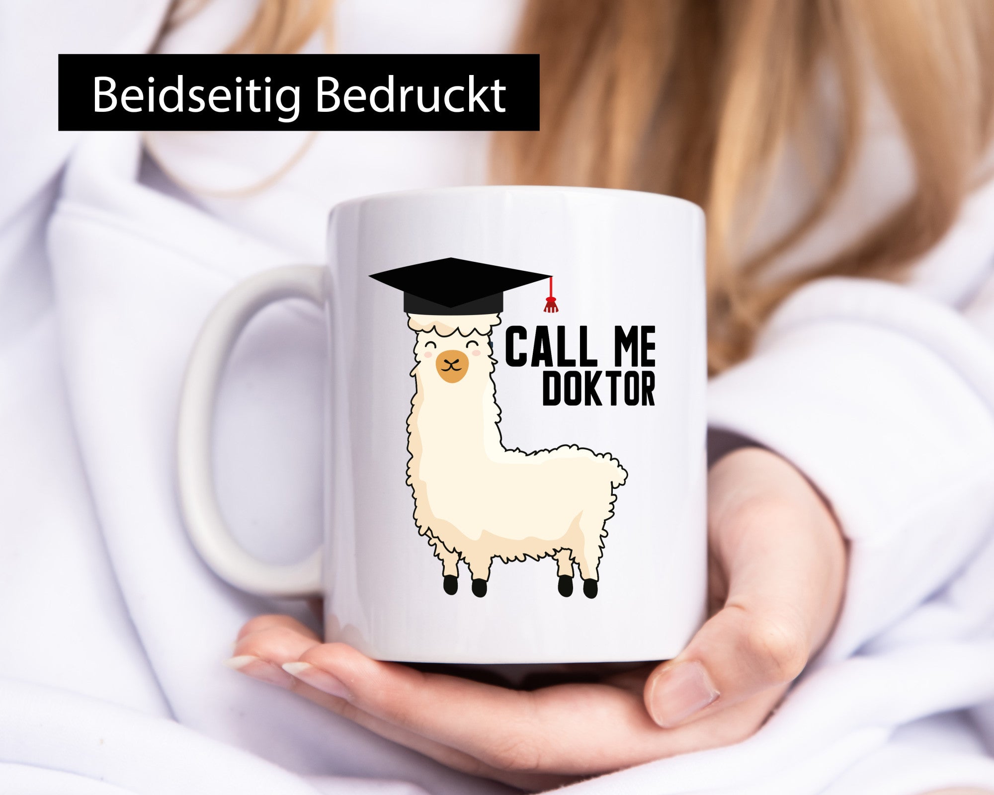 Call me Doktor | Lama Arzt Krankenhaus Abschluss Humor Geschenkidee Tasse