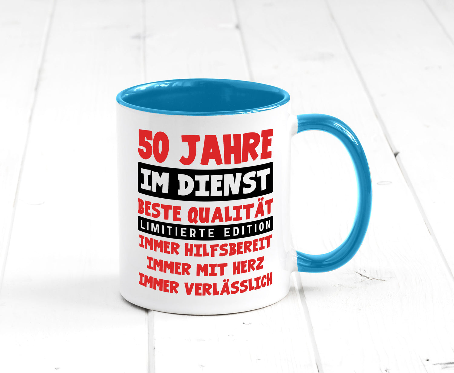 50 Jahre im Dienst | Jubiläum Arbeit v9 lustiger Spruch Geschenk Kollegen Büro