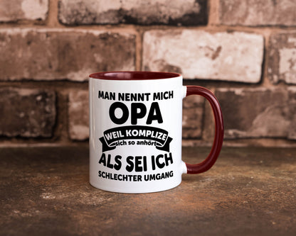 Nenn mich Opa, Komplize schlechter Umgang | Opa Witz Geschenk Familie