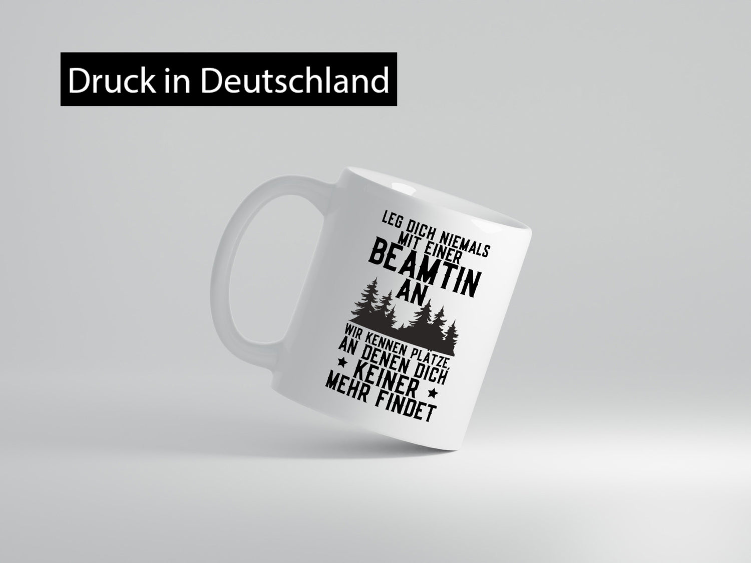Nicht mir Beamtin anlegen | Polizistin Wald Revier lustiger Spruch Geschenk