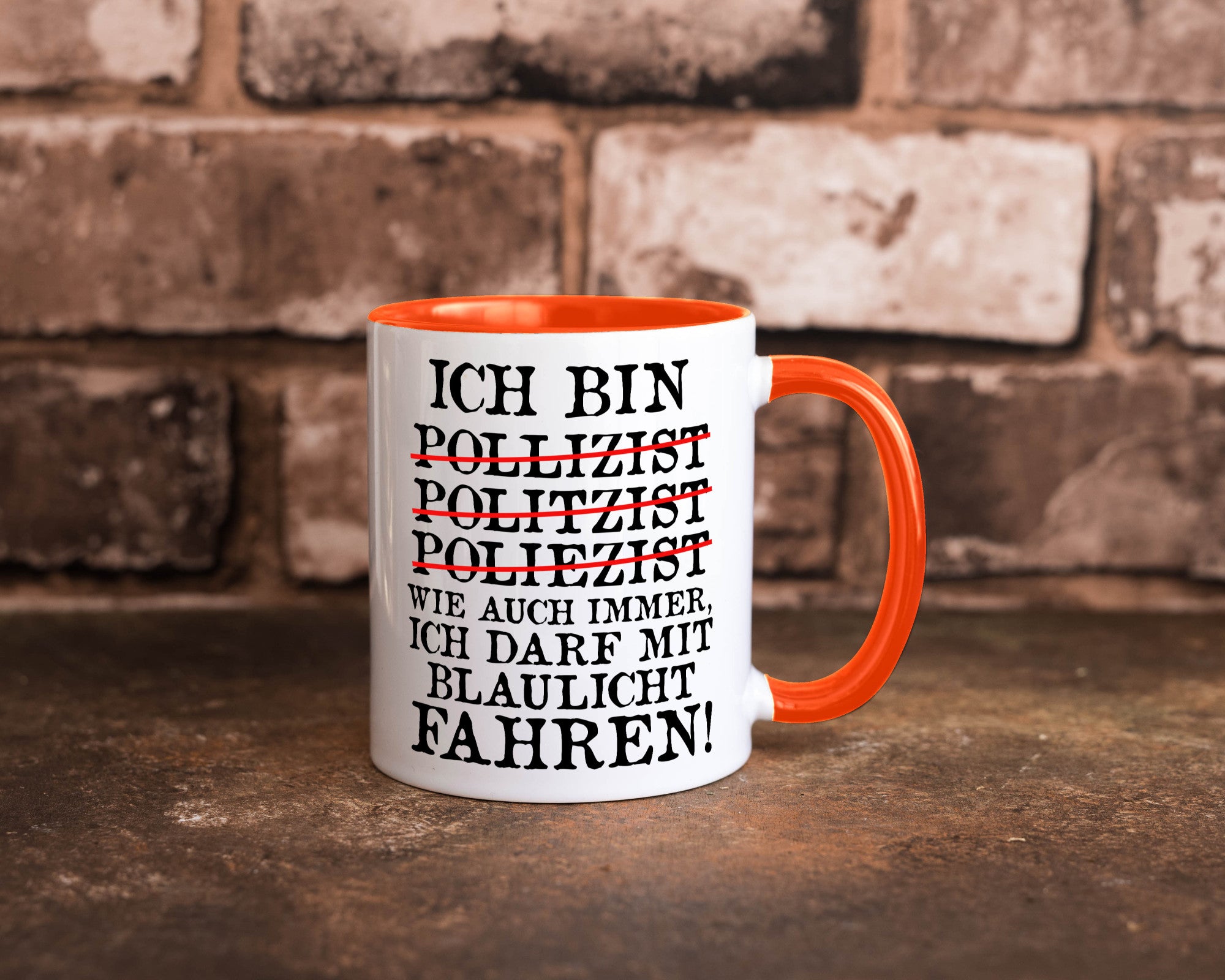 Ich bin Polizist | Blaulicht Polizei Beruf Streife lustig Arbeit Kollegen Büro