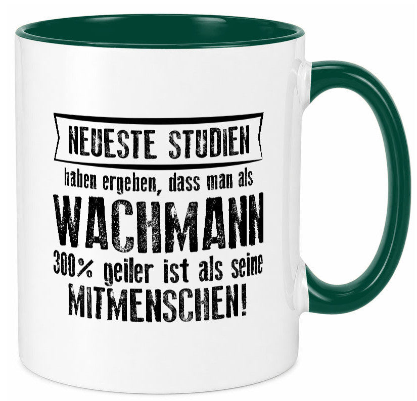 Neuste Studien: Wachmann | Wachpersonal Nachtwächter Humor Geschenkidee Tasse