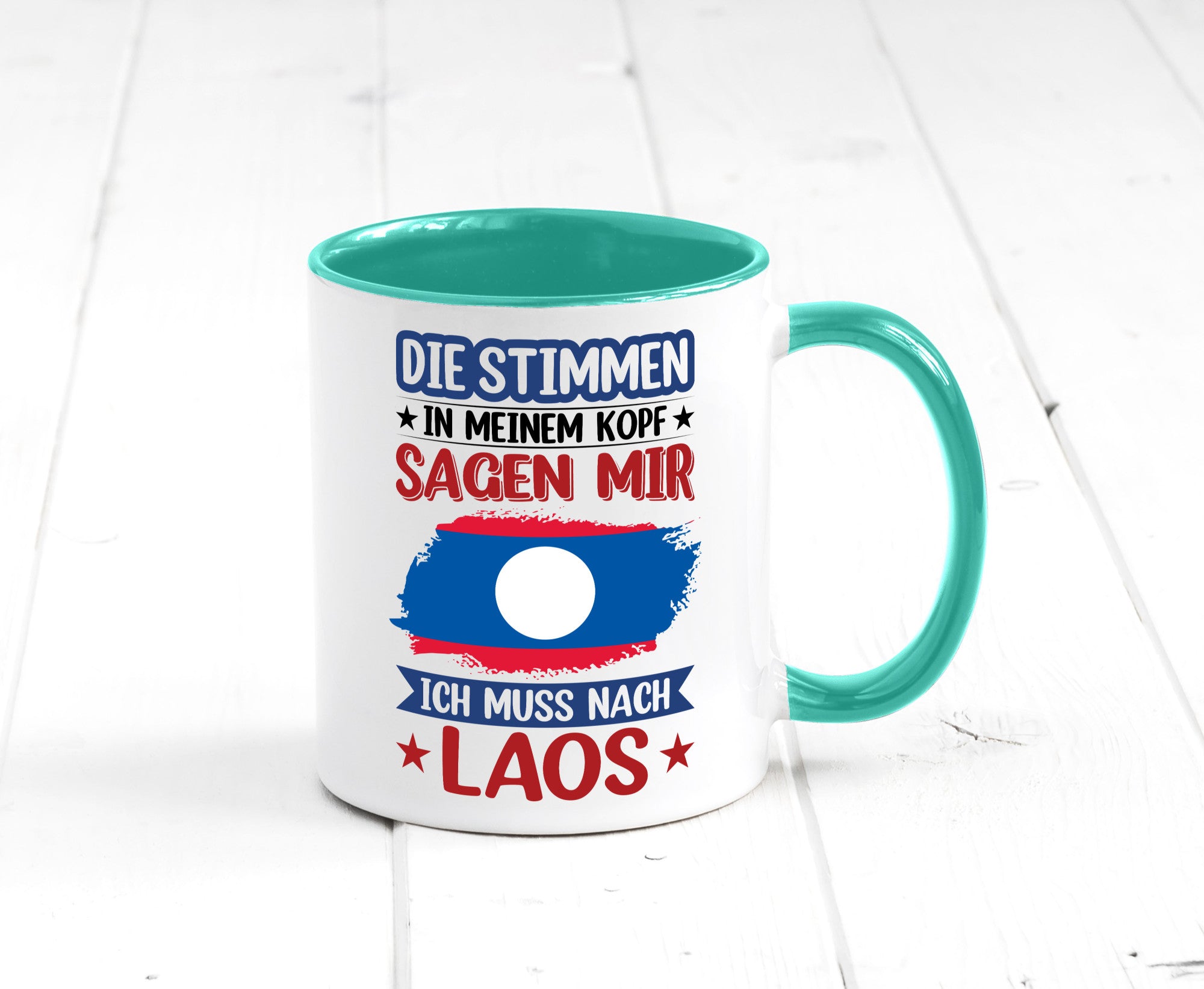 Laos | Urlaub Stimmen in meinem Kopf Traumland lustig Humor Geschenkidee