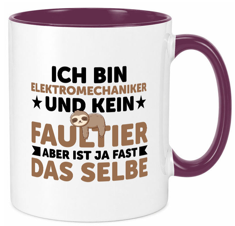 Ich bin kein Faultier: Elektromechaniker | Mechaniker Geschenkidee