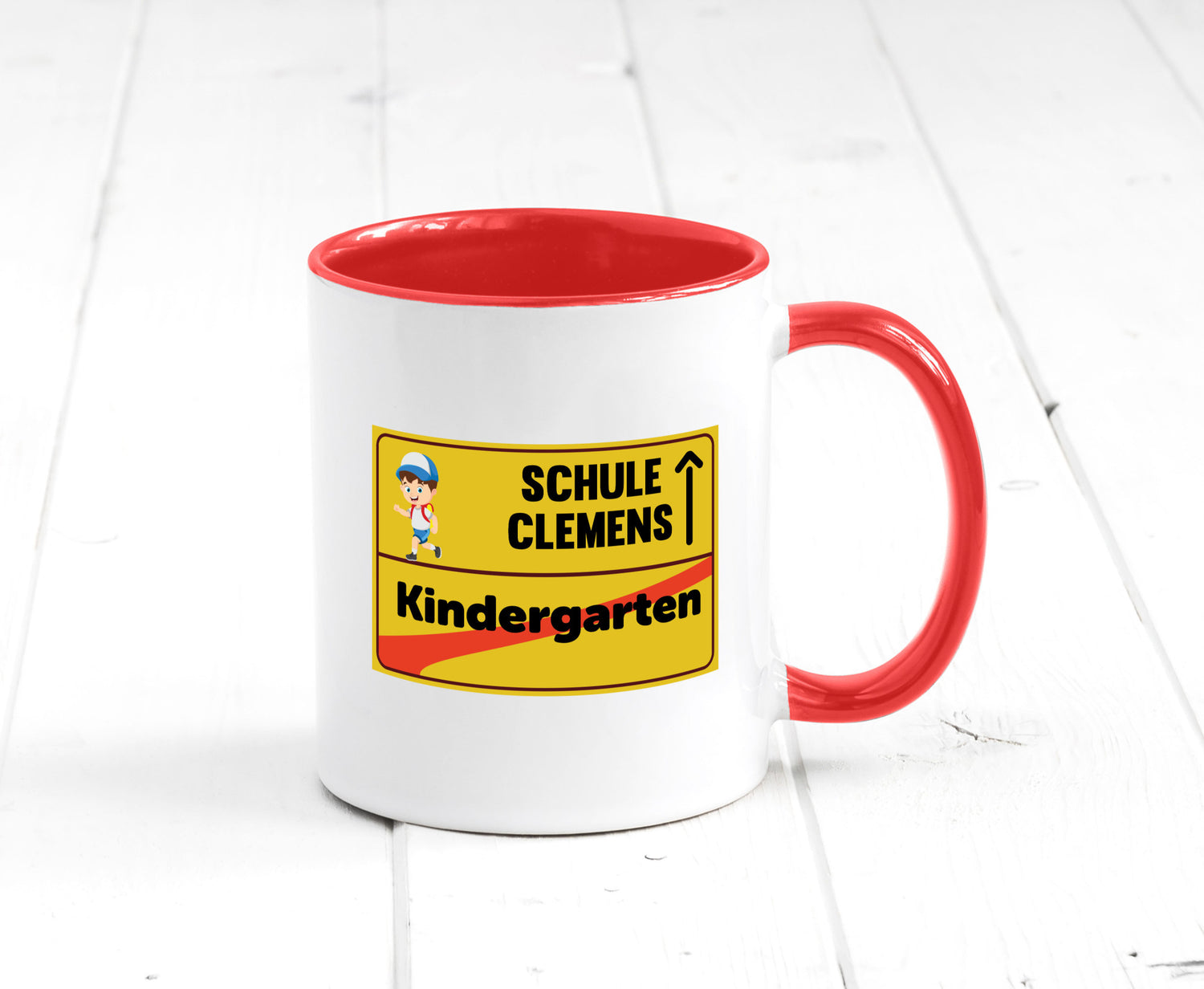 Bye Kindergarten | Schule Clemens Geschenkidee Humor Tasse