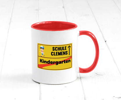 Bye Kindergarten | Schule Clemens Geschenkidee Humor Tasse